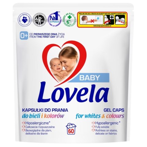 Lovela Baby hipoalergiczne kapsułki do prania do bieli i kolorów 60szt. (P1)