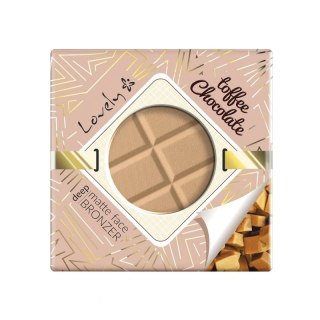 Lovely Toffee Chocolate Deep Matte Face Bronzer czekoladowy matowy puder brązujący do twarzy i ciała 9g (P1)