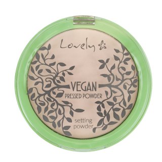 Lovely Vegan Pressed Powder transparentny puder matujący do twarzy 10g (P1)