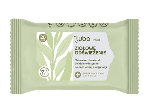 Luba Med Ziołowe Odświeżenie naturalne chusteczki do higieny intymnej 20szt. (P1)