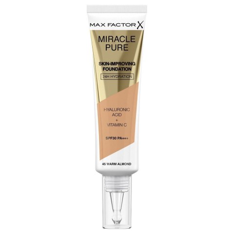 Max Factor Miracle Pure SPF30 PA+++ podkład poprawiający kondycję skóry 45 Warm Almond 30ml (P1)