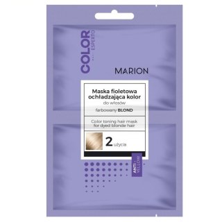 Marion Color Esperto maska fioletowa ochładzająca kolor do włosów farbowanych na blond 2x20ml (P1)