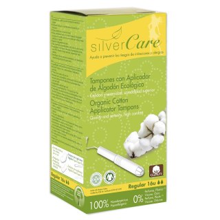 Masmi Silver Care tampony z aplikatorem z bawełny organicznej Regular 16szt (P1)