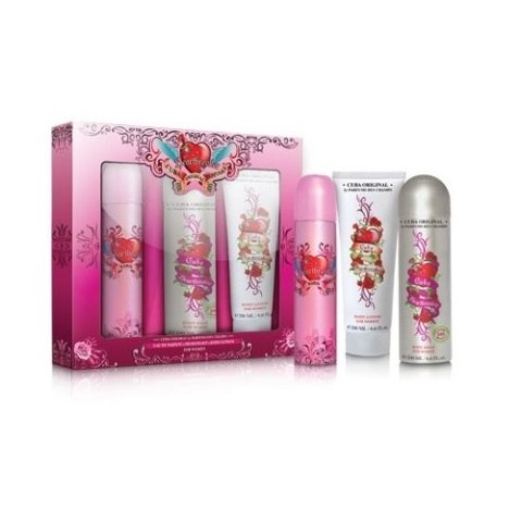 Cuba Original Cuba Heartbreaker zestaw woda perfumowana spray 100ml + dezodorant spray 200ml + balsam do ciała 200ml (P1)