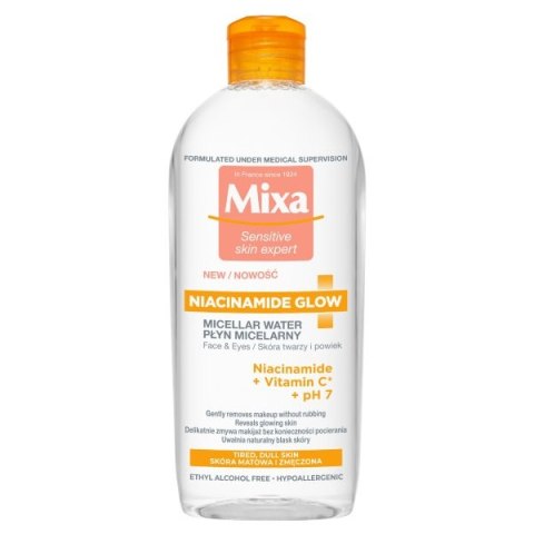 MIXA Niacinamide Glow płyn micelarny z niacynamidem i witaminą C 400ml (P1)