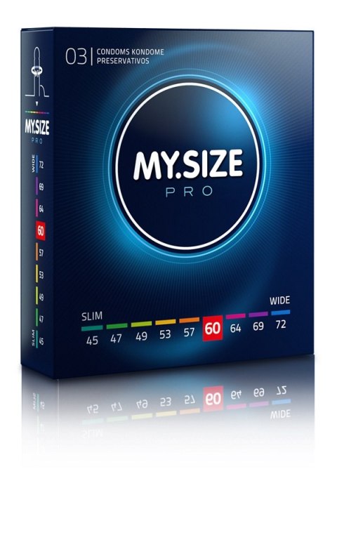 MY.SIZE PRO Condoms prezerwatywy 60mm 3szt (P1)