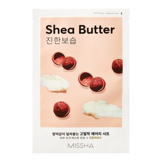 Missha Airy Fit Sheet Mask nawilżająco-odżywcza maseczka w płachcie z masłem shea Shea Butter 19ml (P1)