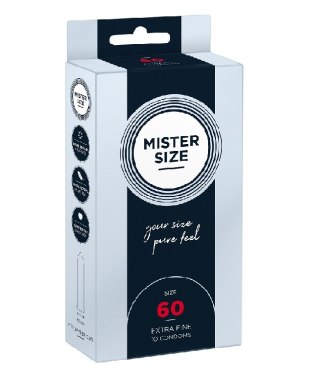 Mister Size Condoms prezerwatywy dopasowane do rozmiaru 60mm 10szt. (P1)