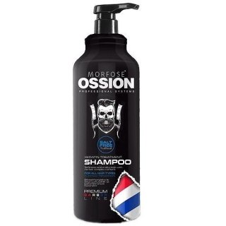 Morfose Ossion Premium Barber Keratin Treatment Shampoo szampon do wszystkich rodzajów włosów bez soli 1000ml (P1)