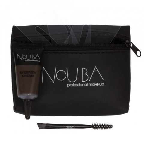 NOUBA Eyebrow Improver Set zestaw krem-żel do stylizacji brwi 30 + dwustronny aplikator + szablony 3szt + etui (P1)