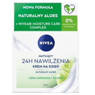 Nivea 24H Nawilżenia matujący krem na dzień do cery mieszanej i tłustej 50ml (P1)