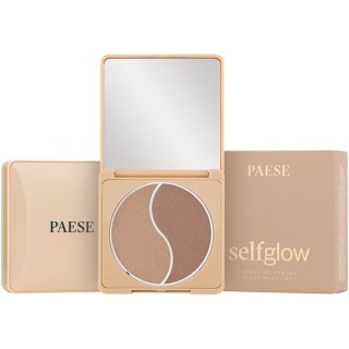 Paese Self Glow Bronzing Powder prasowany puder brązujący Medium 6g (P1)