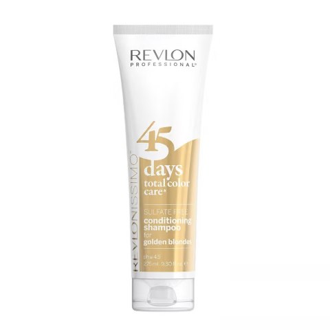 Revlon Professional Revlonissimo 45 Days Conditioning Shampoo szampon i odżywka podtrzymująca kolor Golden Blondes 275ml (P1)