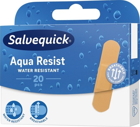 Salvequick Aqua Resist wodoodporne plastry opatrunkowe 20szt. (P1)