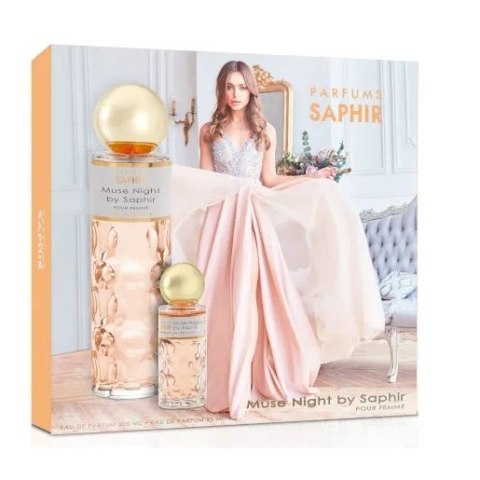 Saphir Muse Night Pour Femme zestaw woda perfumowana spray 200ml + woda perfumowana spray 25ml (P1)