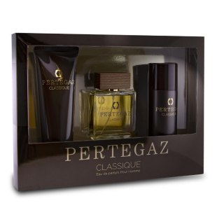 Saphir Pertegaz Classique Pour Homme zestaw woda perfumowana spray 100ml + żel pod prysznic 230ml + dezodorant 150ml (P1)