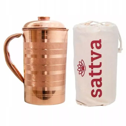 Sattva Dzbanek miedziany w paski Stripe Jug 1250ml (P1)