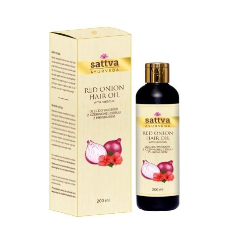 Sattva Hair Oil olej do włosów z czerwonej cebuli Red Onion 200ml (P1)