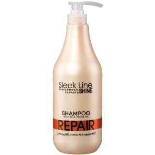 Stapiz Sleek Line Repair Shampoo szampon z jedwabiem do włosów zniszczonych 1000ml (P1)