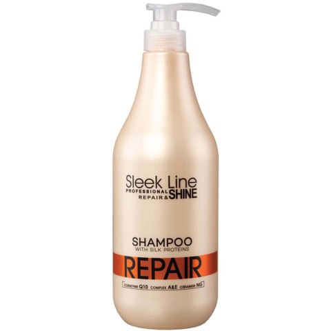 Stapiz Sleek Line Repair Shampoo szampon z jedwabiem do włosów zniszczonych 1000ml (P1)