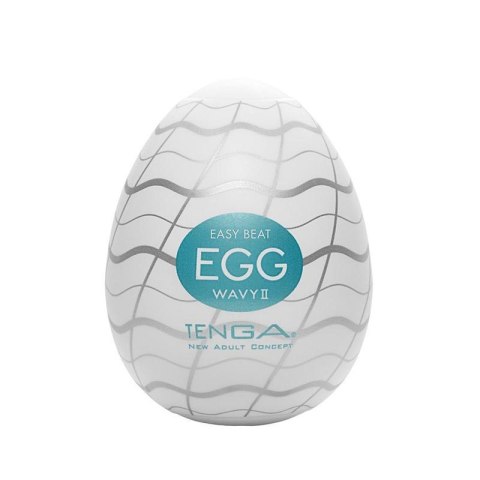 TENGA Easy Beat Egg Wavy II jednorazowy masturbator w kształcie jajka (P1)