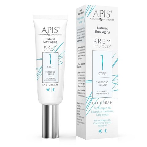 APIS Natural Slow Aging krem pod oczy step 1 świeżość i blask 15ml (P1)