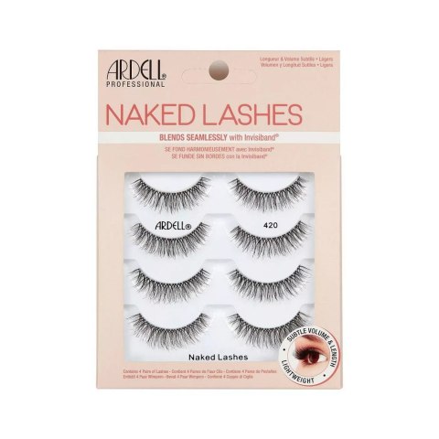 Ardell Naked Lashes Multipack sztuczne rzęsy na pasku 420 Black (P1)