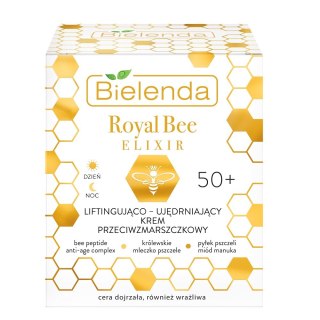 Bielenda Royal Bee Elixir 50+ liftingująco-ujędrniający krem przeciwzmarszczkowy na dzień i noc 50ml (P1)