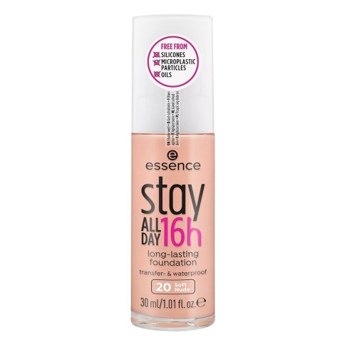 Essence Stay All Day 16H Long-Lasting Foundation długotrwały podkład do twarzy 20 Soft Nude 30ml (P1)