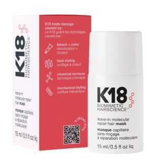 K18 Leave-In Molecular Repair Hair Mask intensywnie regenerująca maska do włosów bez spłukiwania 15ml (P1)