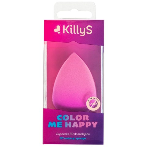 KillyS Color Me Happy gąbeczka 3D do makijażu Różowa (P1)