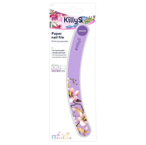 KillyS Floralove pilnik fioletowy banan 180/240 (P1)