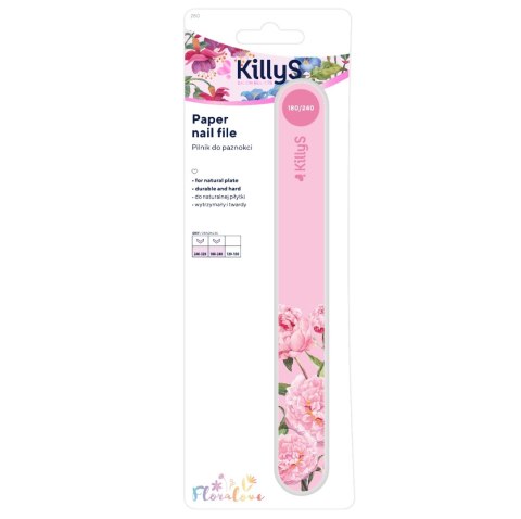 KillyS Floralove pilnik różowy prosty 180/240 (P1)