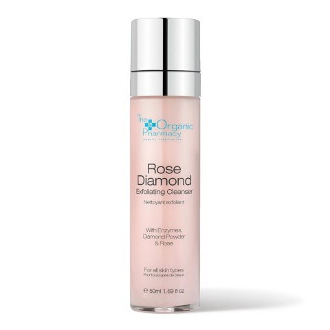 The Organic Pharmacy Rose Diamond Exfoliating Cleanser żel złuszczający do twarzy 50ml (P1)