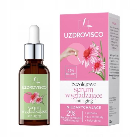 UZDROVISCO Bezolejowe serum wygładzające anti-aging 30ml (P1)