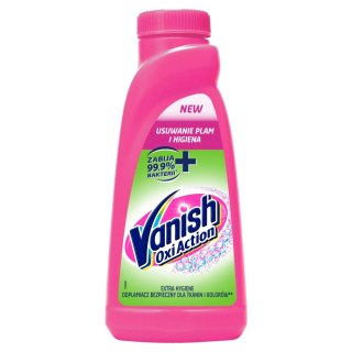 Vanish Oxi Action Extra Hygiene dezynfekujący odplamiacz do tkanin w płynie 500ml (P1)