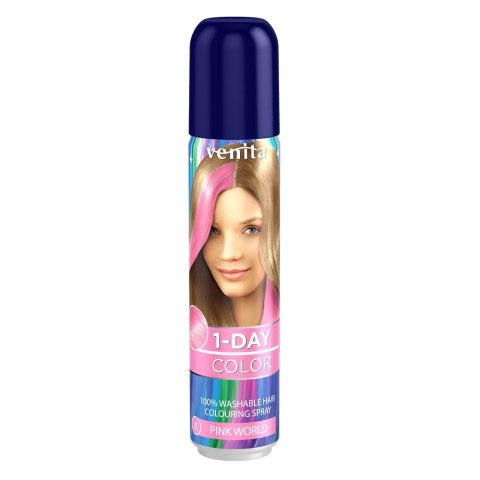 Venita 1-Day Color koloryzujący spray do włosów Różowy Świat 50ml (P1)