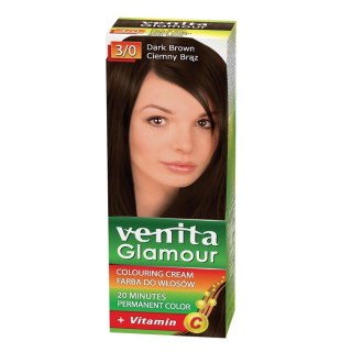 Venita Glamour farba do włosów 3/0 Ciemny Brąz (P1)