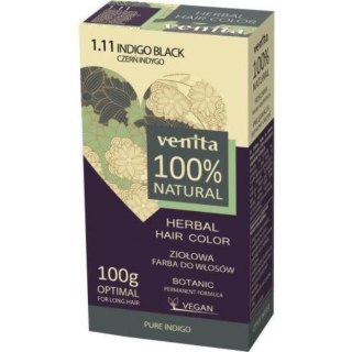 Venita Herbal Hair Color ziołowa farba do włosów 1.11 Czerń Indygo 100g (P1)