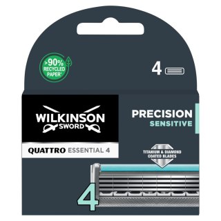 Wilkinson Quattro Essential 4 Precision Sensitive zapasowe ostrza do maszynki do golenia 4szt (P1)