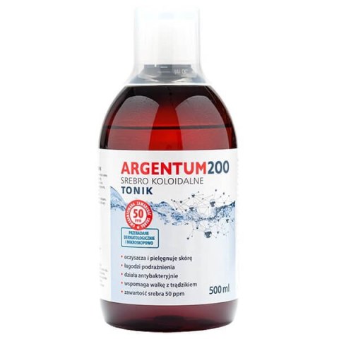 Aura Herbals Argentum 200 tonik do twarzy 50PPM Srebro Koloidalne 500ml (P1)