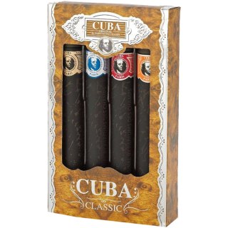 Cuba Original Cuba Classic zestaw Gold woda toaletowa + Blue woda toaletowa + Red woda toaletowa + Orange woda toaletowa 4x35ml 