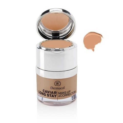 Dermacol Caviar Long Stay Make-Up Corrector podkład do twarzy z korektorem 04 Tan 30ml (P1)