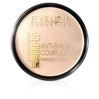 Eveline Cosmetics Art Make-Up Anti-Shine Complex Pressed Powder matujący puder mineralny z jedwabiem 33 Golden Sand 14g (P1)