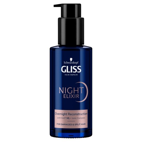 Gliss Night Elixir Reconstruction regenerująca kuracja na noc bez spłukiwania do włosów zniszczonych i rozdwojonych końcówek 100