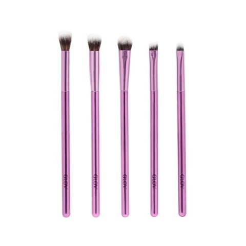 Glov Eye Brushes pędzle do makijażu oczu Purple 5szt (P1)