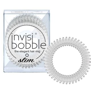 Invisibobble Slim gumki do włosów Crystal Clear 3szt (P1)