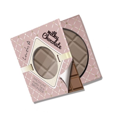 Lovely Milky Chocolate Medium Matte Face Bronzer czekoladowy matowy bronzer do twarzy i ciała 9g (P1)