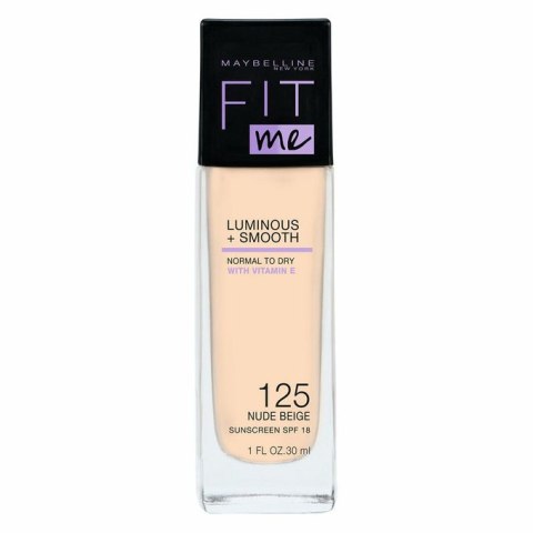 Maybelline Fit Me Luminous + Smooth Foundation rozświetlający podkład do twarzy 125 Nude Beige 30ml (P1)