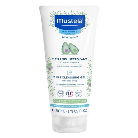 Mustela 2in1 Cleansing Gel żel myjący 2w1 dla dzieci 200ml (P1)